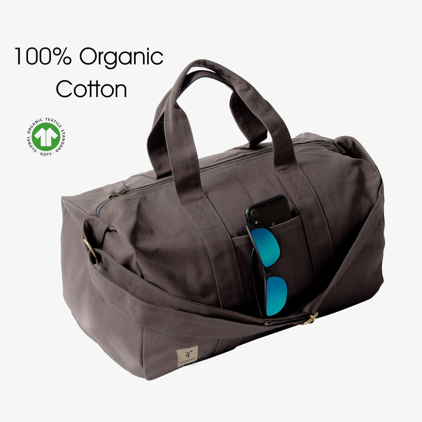 ECO Y Gym Bag vegane Sporttasche aus 100% Bio-Baumwolle bold