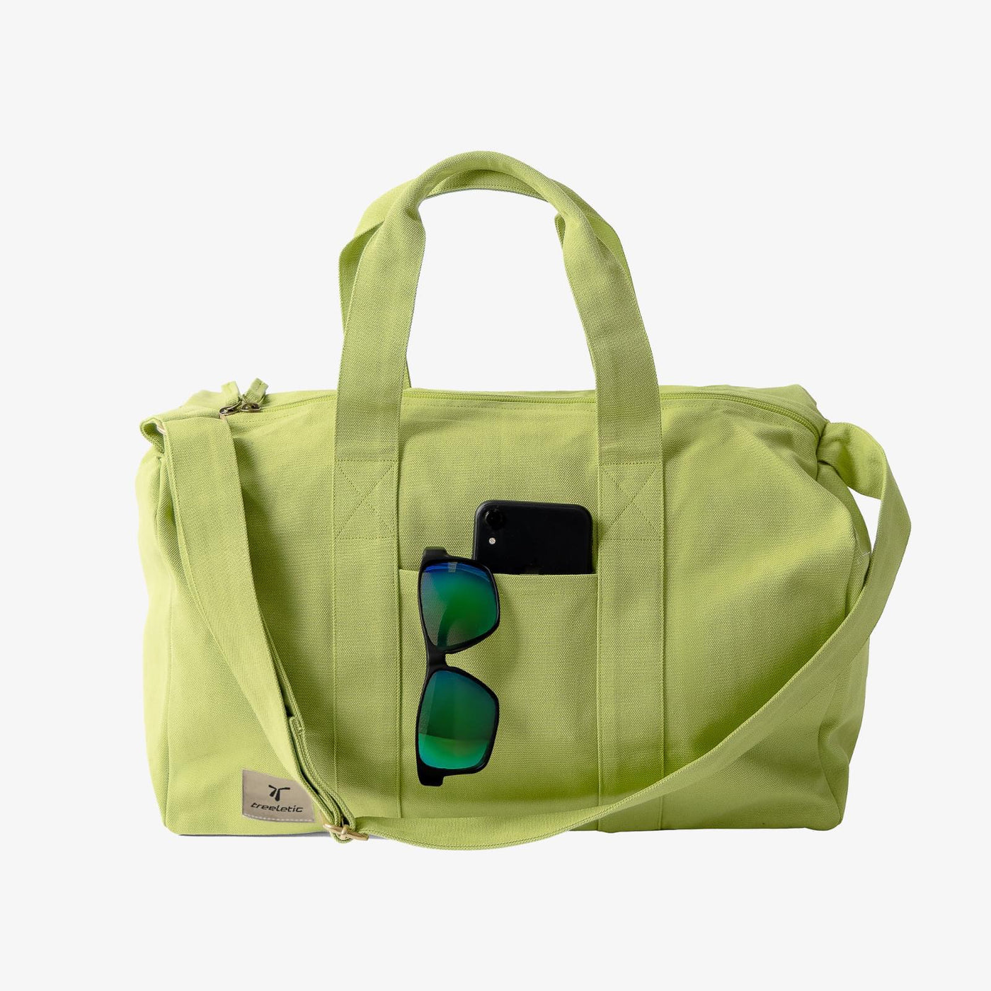 ECO Y Gym Bag vegane Sporttasche aus 100% Bio-Baumwolle leaf – treeletic