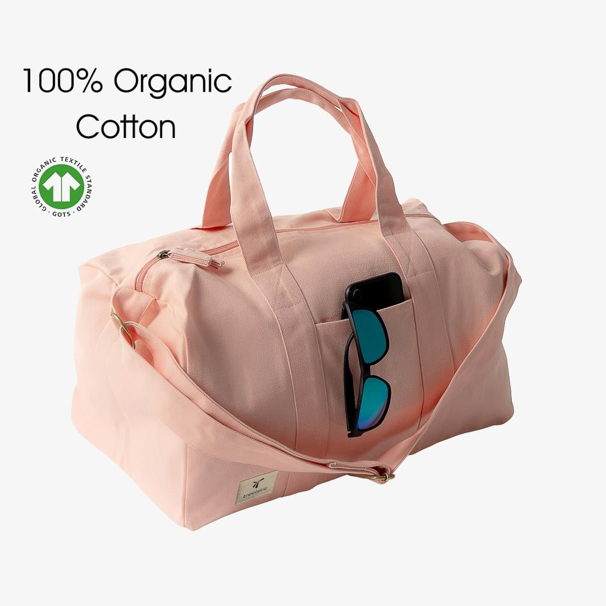 ECO Y Gym Bag vegane Sporttasche aus 100% Bio-Baumwolle lily