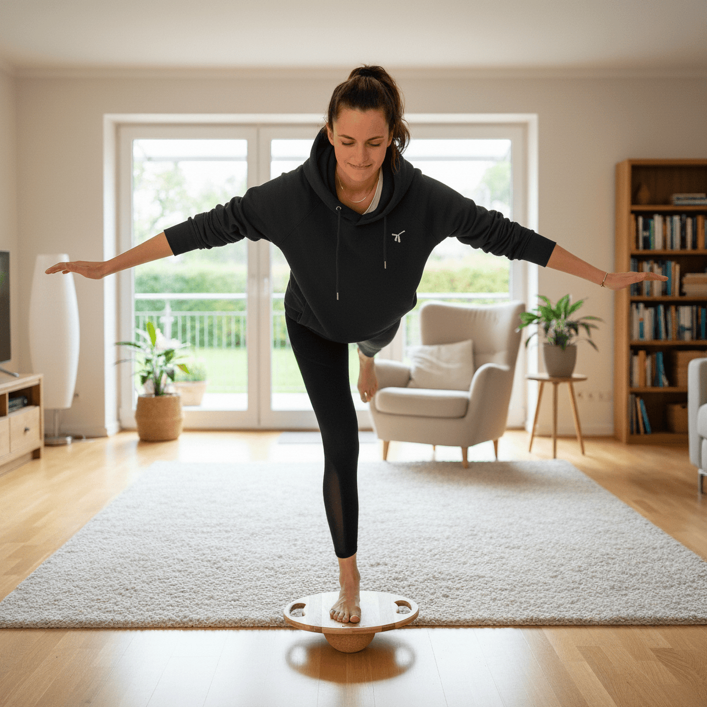 Balanceboard und Planktrainer | Massivholz Buche