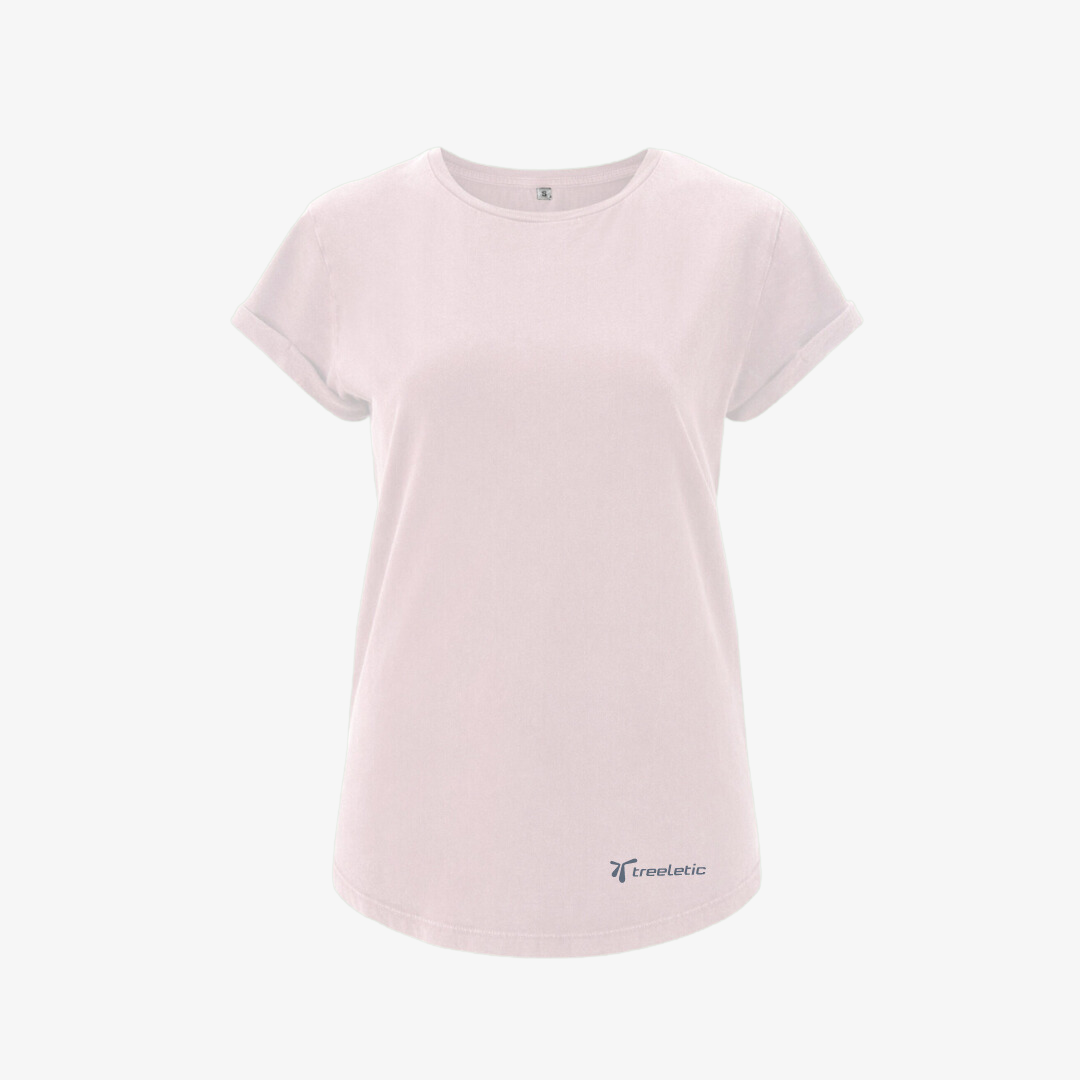 Kurzarm Shirt aus Bio-Baumwolle Damen pink