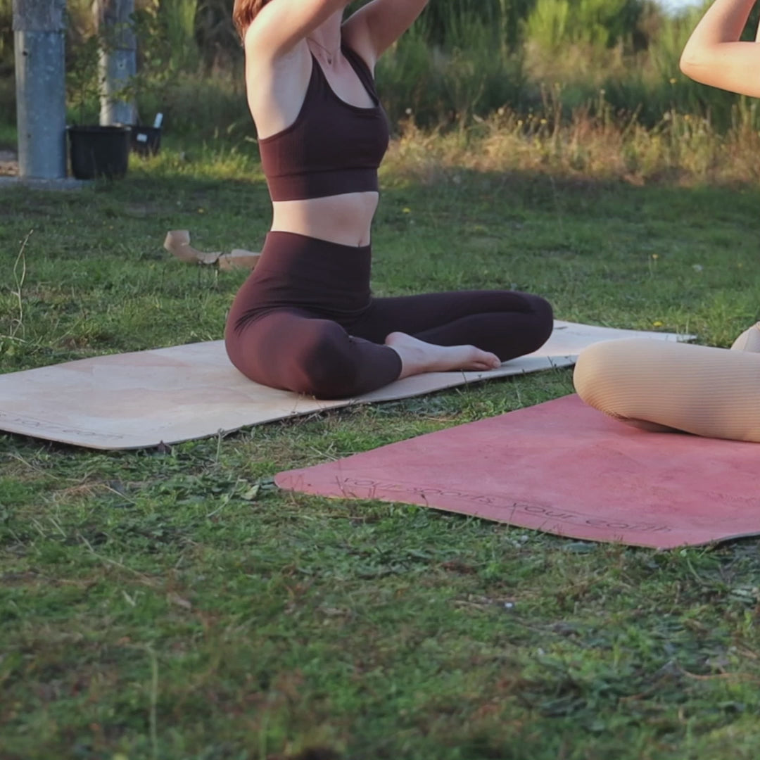 bYo® Sunset | Handmade Yogamatte aus 100% Kork XL